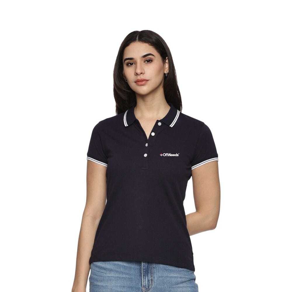 Allen Solly Polo T-shirt Women- Navy Blue